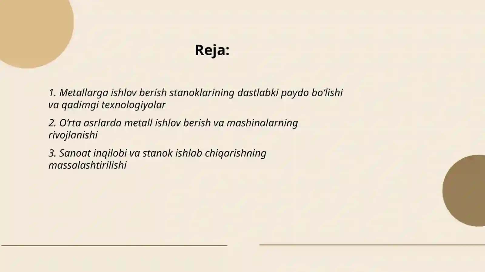 Metallarga ishlov berish stanoklari 2