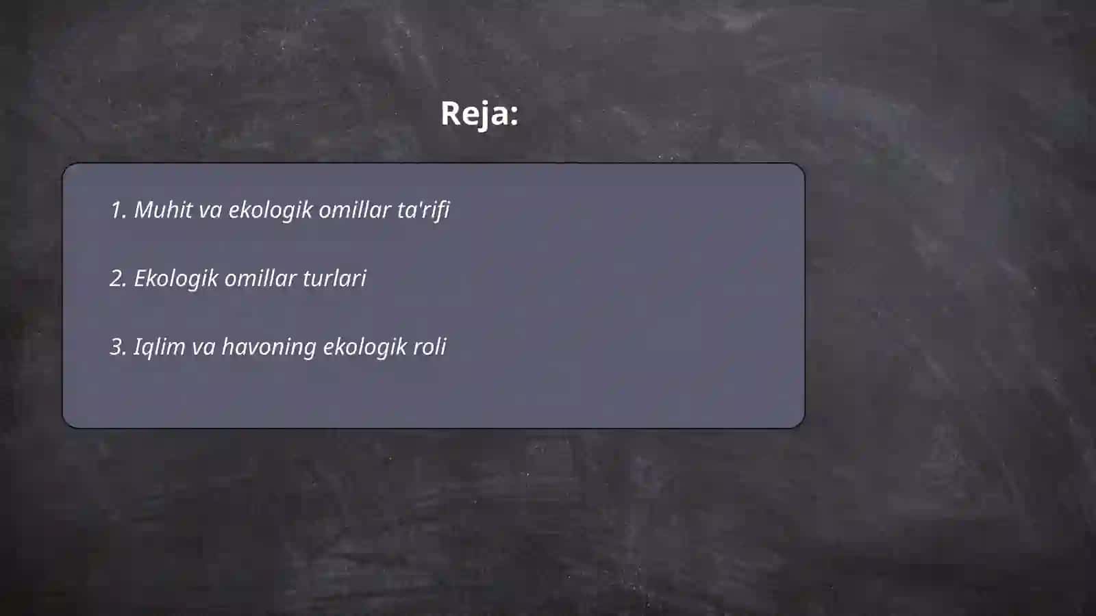 Muhit va ekologik omillar 2