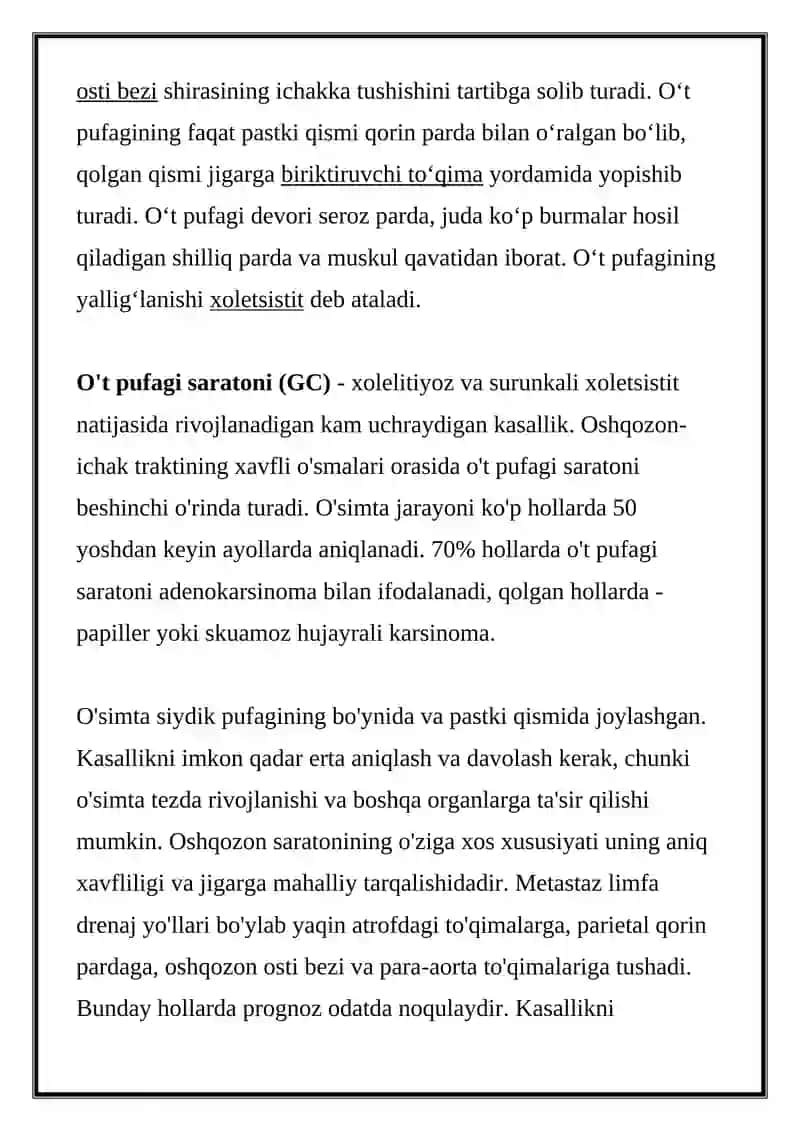GEPATOBILIAR JOYLASHUVI O'SMASI 2