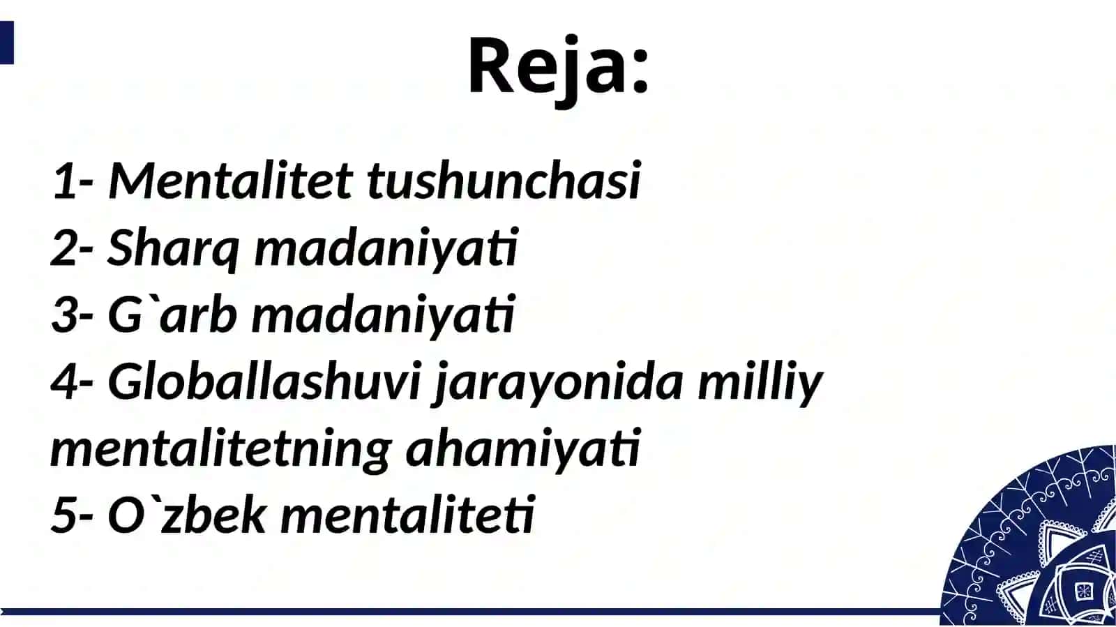 Milliy mentalitet xususiyatlari 2