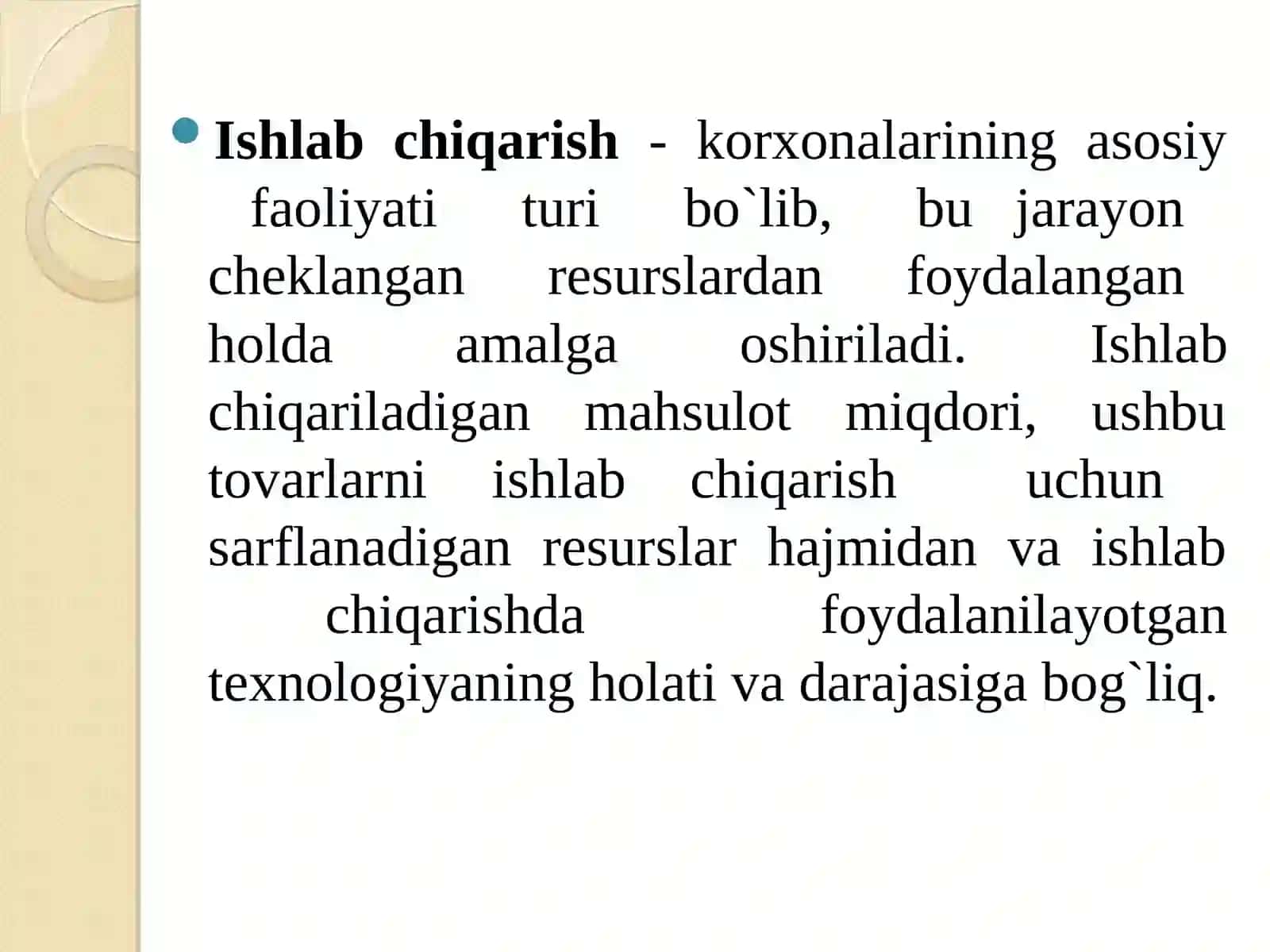 ISHLAB CHIQARISH NAZARIYASI 2