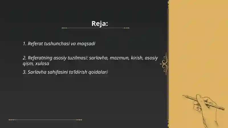 Referat yozish qoidalari 2