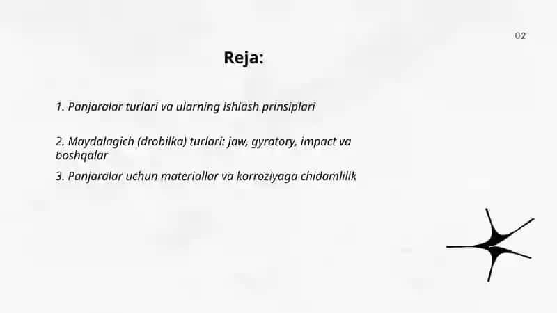 Panjaralar va maydalagichlar (drobilki) 2