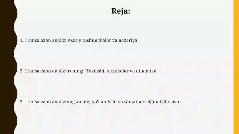 Transaksion tahlil 2