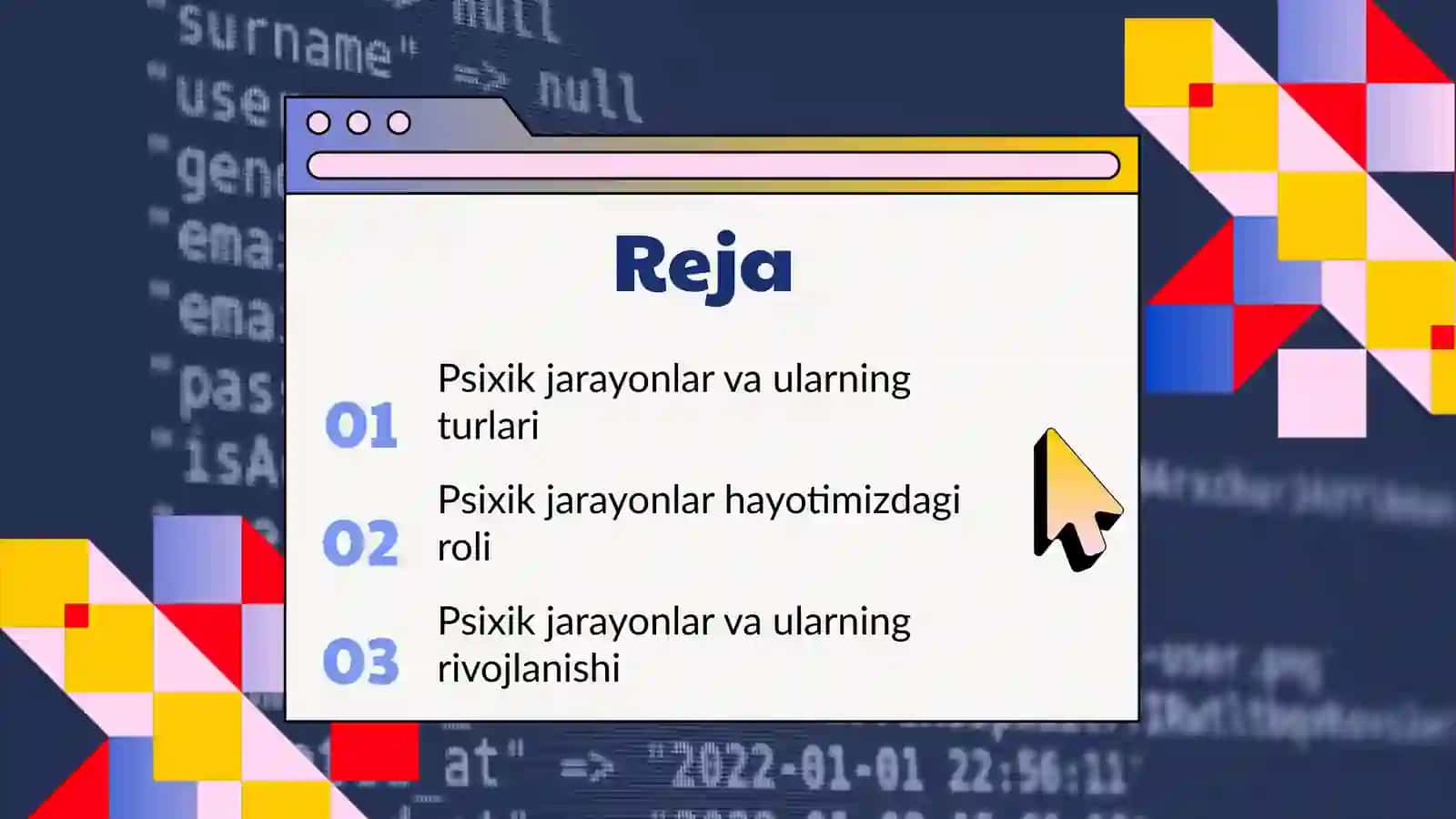 Psixik jarayonlar 2