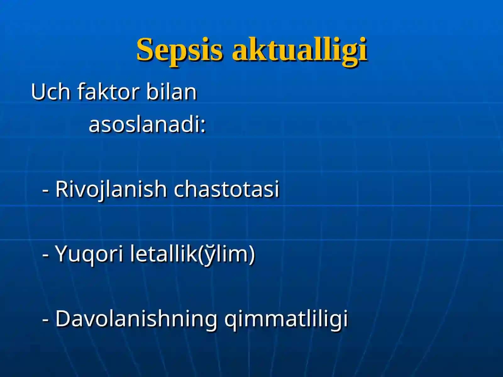 UMUMIY YIRINGLI XIRURGIK INFEKSIYA 2