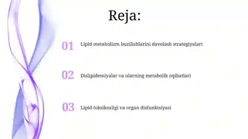 Lipidlar almashinuvining buzulishi 2
