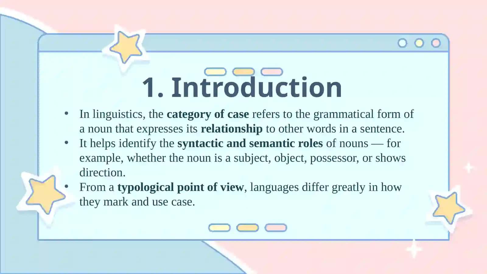 Typological category of case of nouns 2