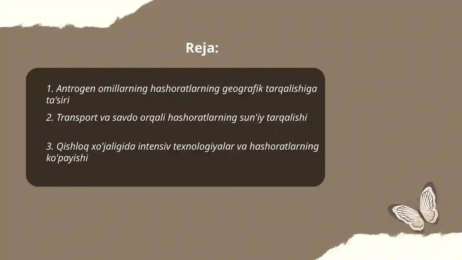 Antrogen omillarning hashoratlar tarqalishidagi õrni 2