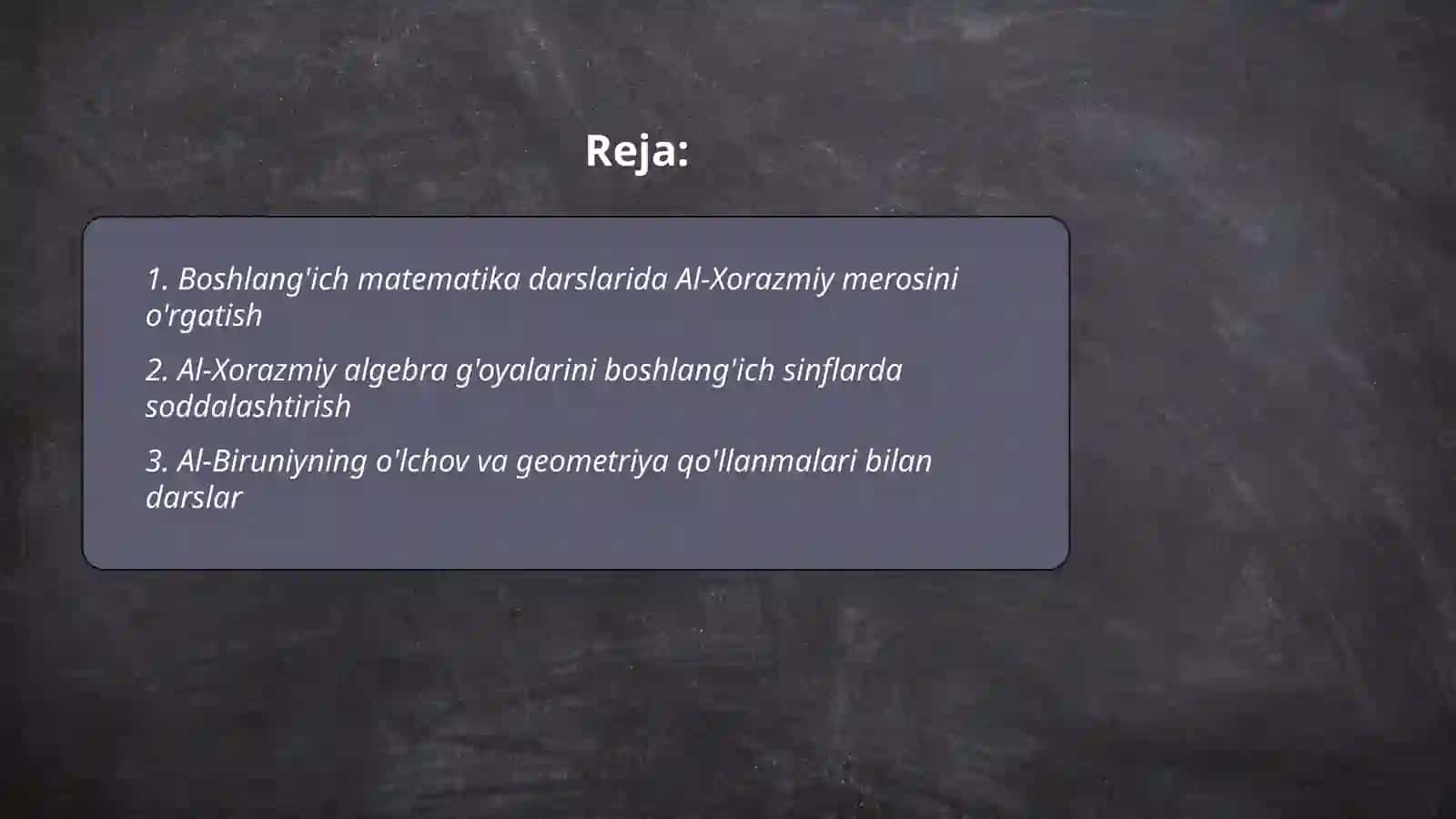 Sharq mutafakkirlari merosidan foydalanish 2