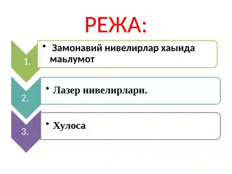 Замонавий ва лазер нивелирлари 2