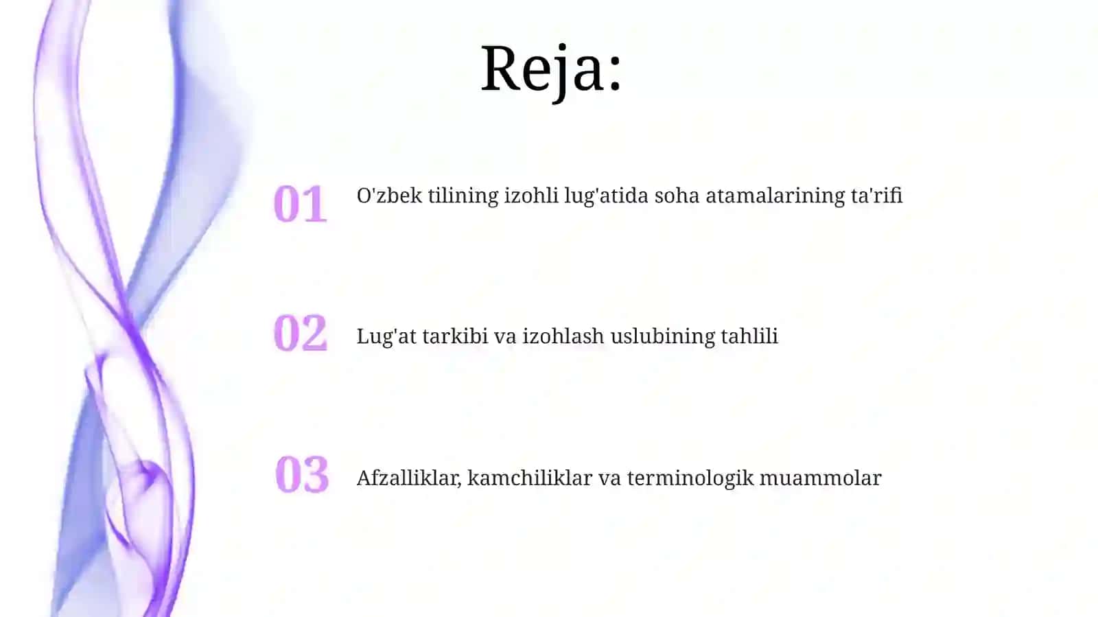 O'zbek tilining izohli lug'ati: Soha so'zlarining ta'rifiga umumiy nazar 2