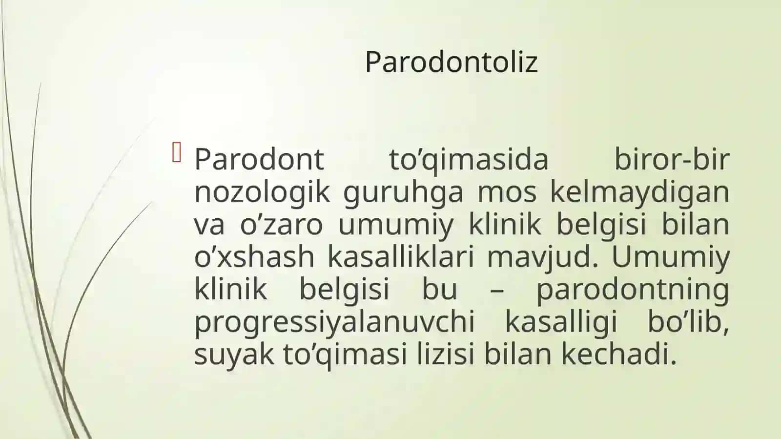 BOLALARDA PARODONTOLIZ KASALLIKLARI 2