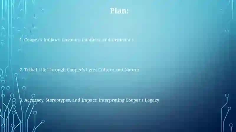 Cooper's Indians: Customs, Conflicts, and Depictions 2