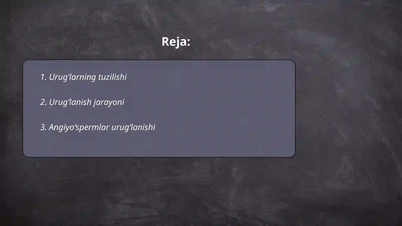Urugʻ va meva urugʻlanish 2