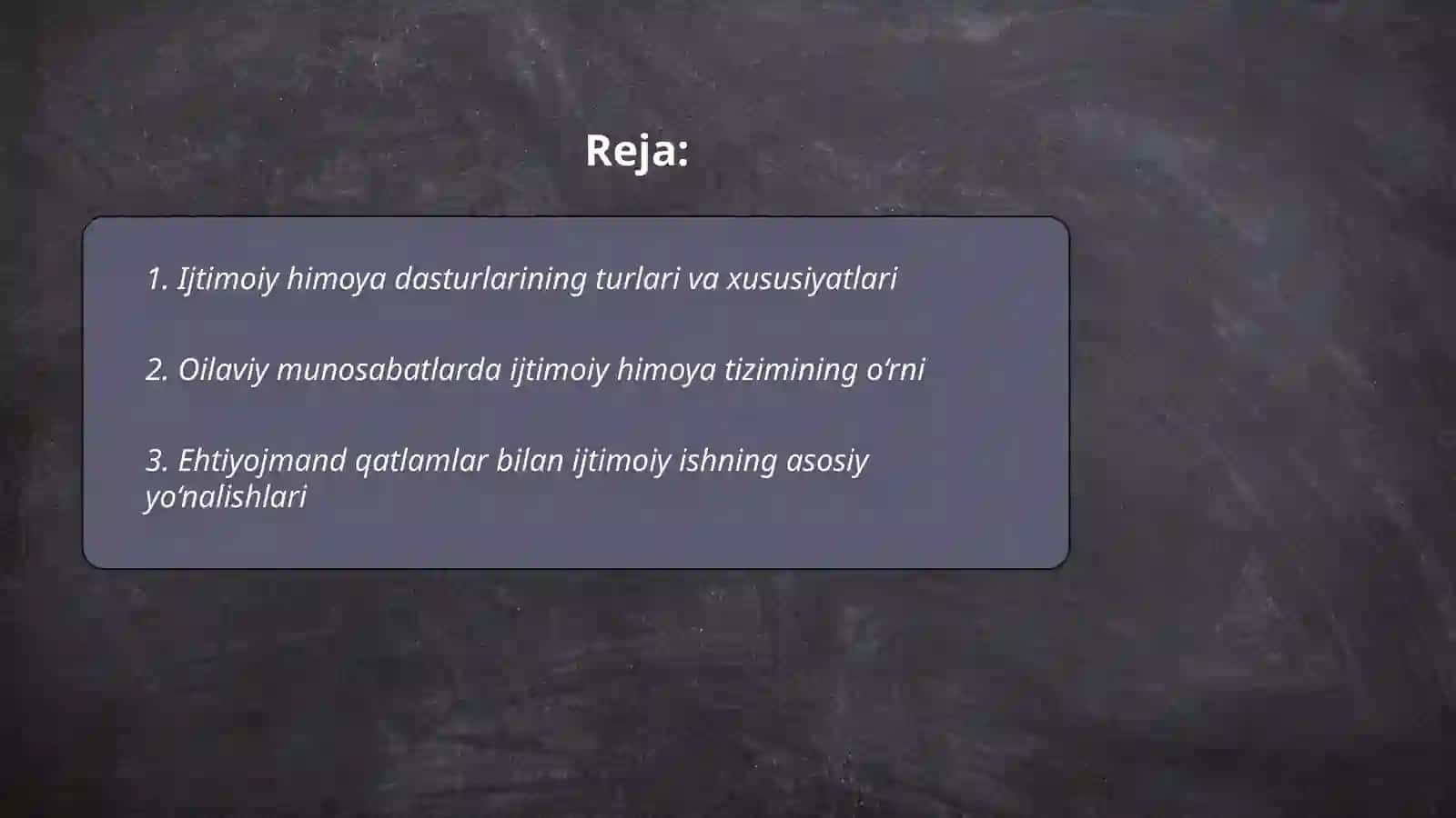 Ijtimoiy himoya dasturlari 2