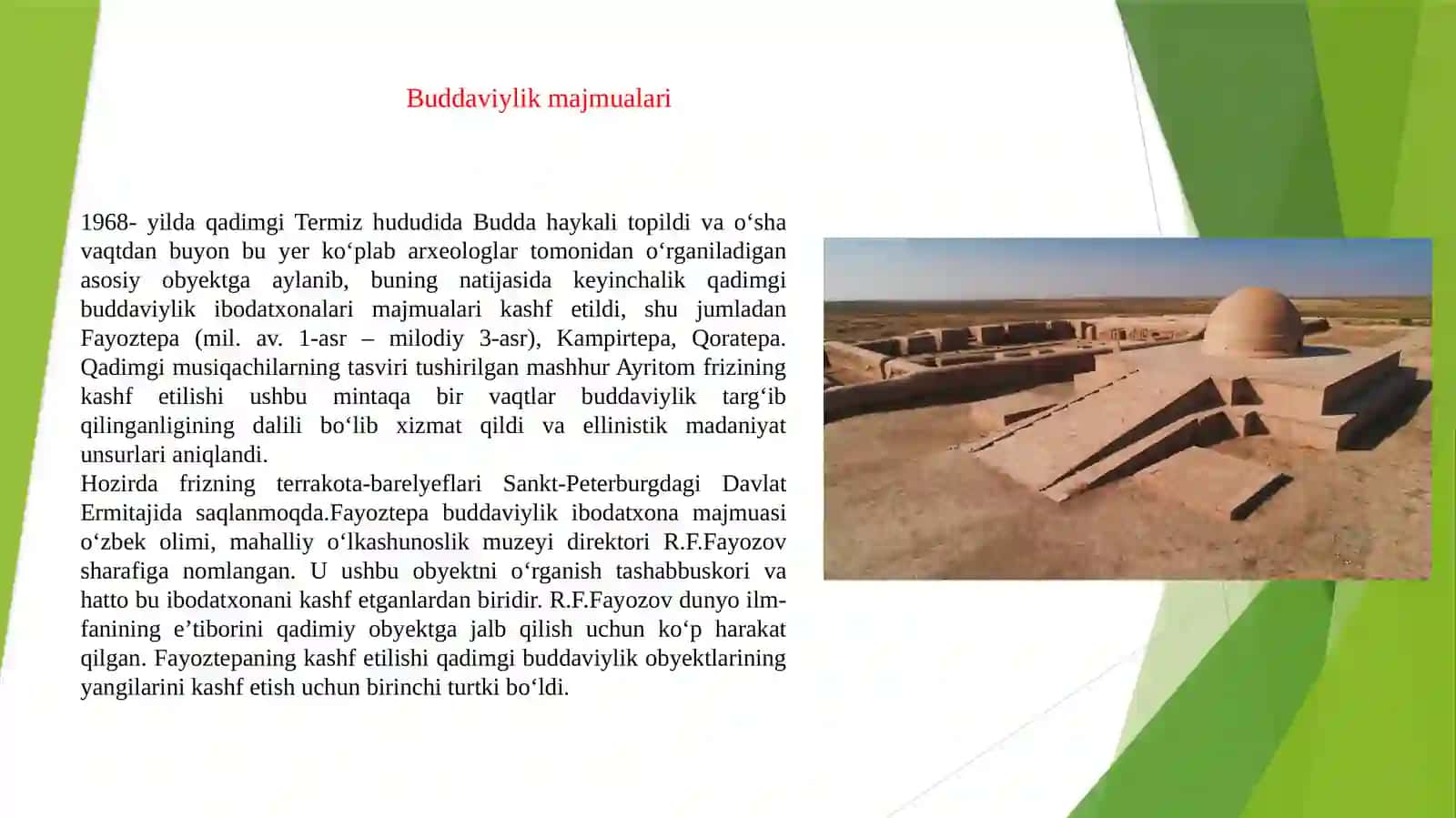 O‘zbekistonning mashxur arxeologik yodgorliklari 2