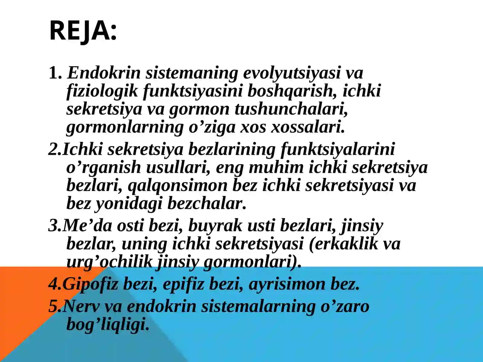 Endokrin tizimi fiziologiyasi 2