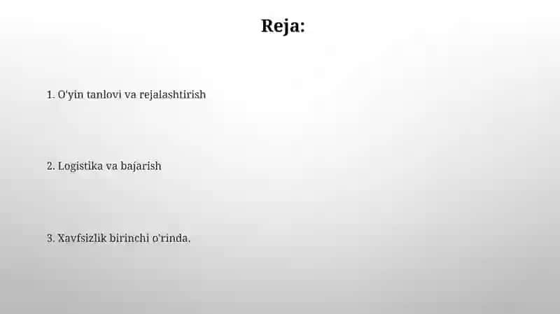 Uskunalar ro'yxati 2