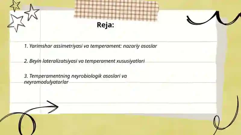 Individual xususiyatlar manbalari: yarimshar assimetriyasi va temperament 2