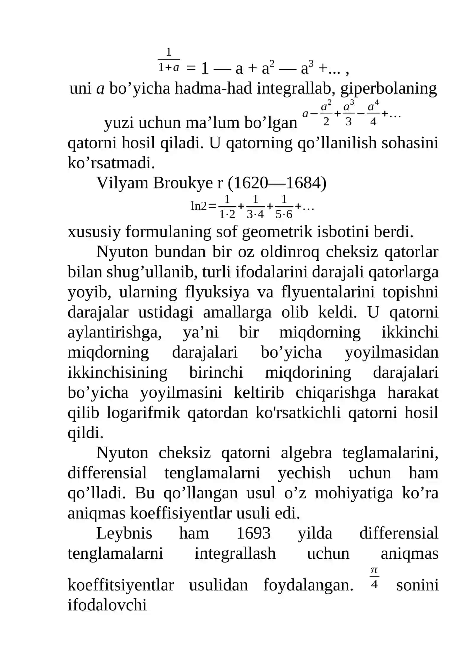Cheksiz qatorlar tarixi 2