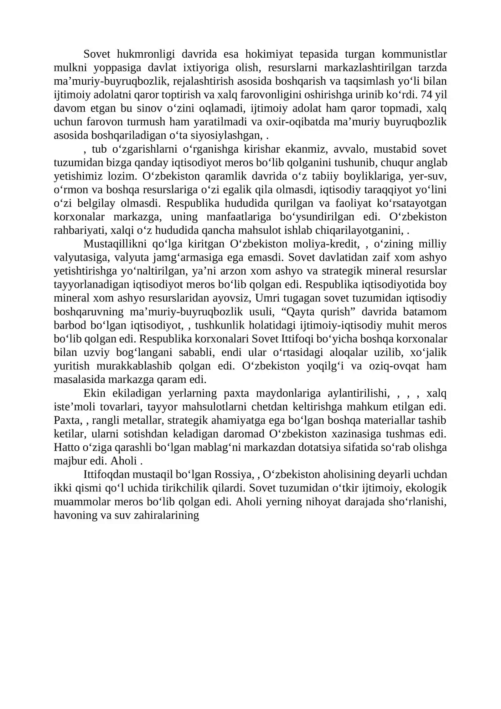 IQTISODIY ISLOHOTLAR, XUSUSIY MULKCHILIKNING SHAKLLANISHI 2