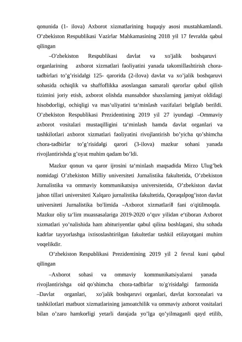 Ommaviy axborot vositalari 2