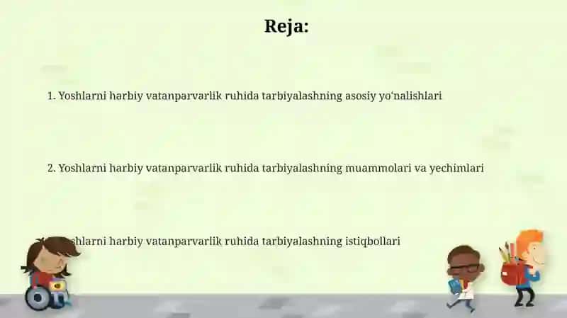 Yoshlarning harbiy vatanparvarlik tarbiyasi 2