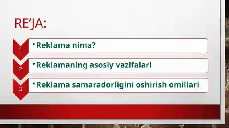 Reklama tushunchasi va uning mohiyati 2