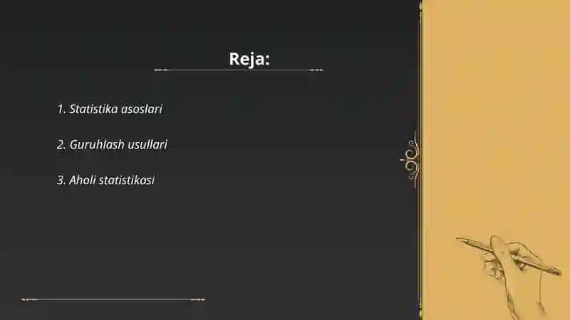 Statistik guruhlash 2
