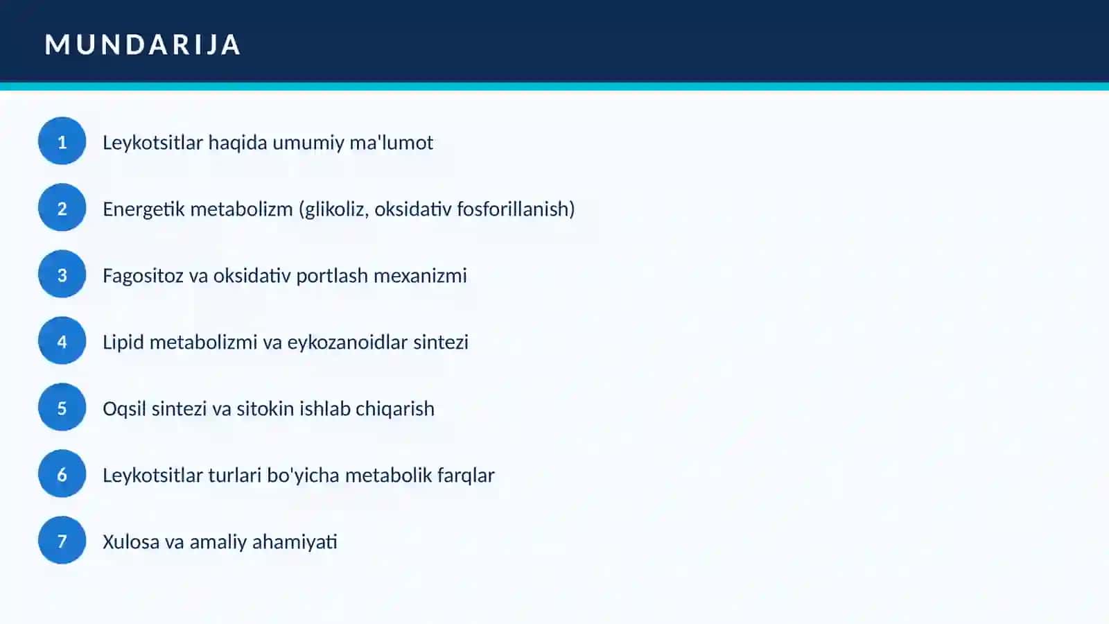 LEYKOTSITLARMETABOLIZMI XUSUSIYATLARI 2
