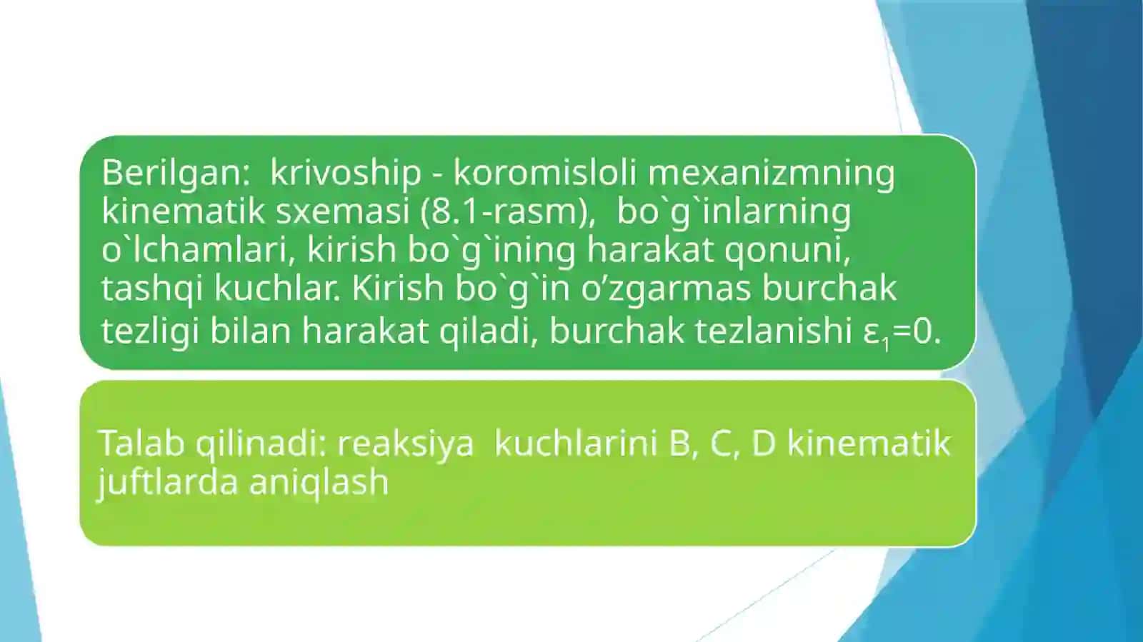 MUSTAQIL ISHI Mеxanizm plani 2