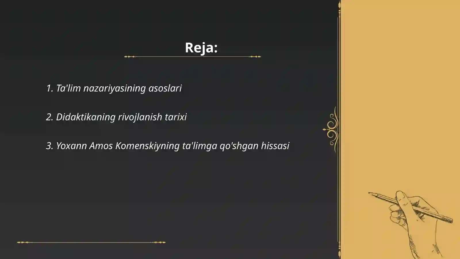 Buyuk didaktika asarining didaktika ahamiyati 2