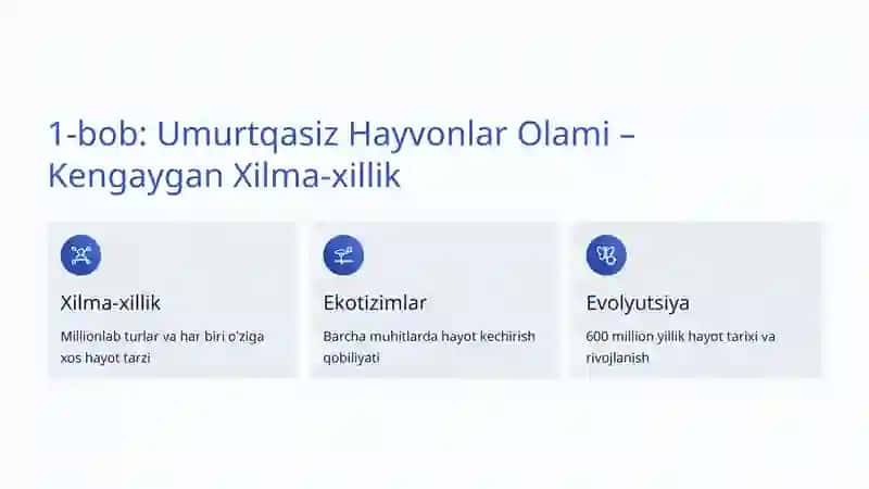 Umurtqasiz Hayvonlar Turlari: Tabiatning Kutilmagan Mo'jizalari 2