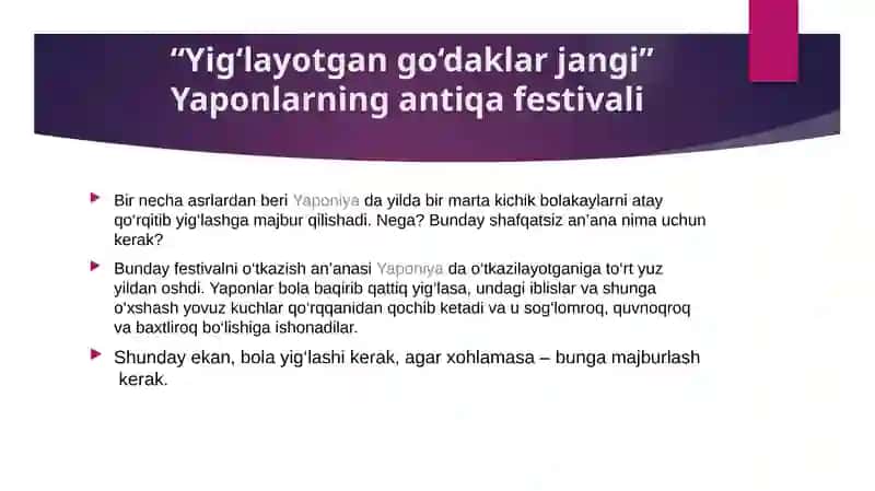 Yig‘layotgan go‘daklar jangi 2