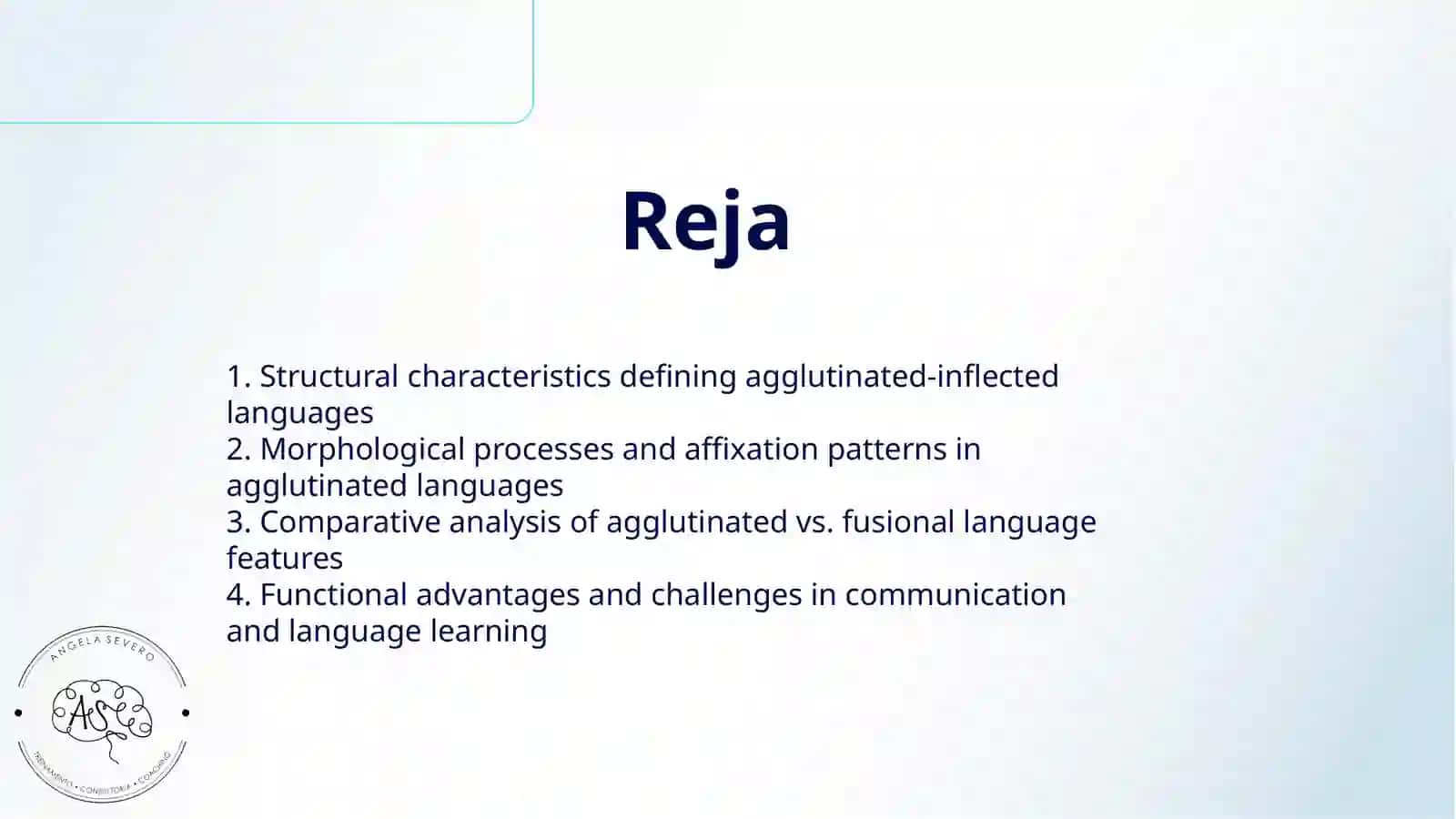AGGLUTINATED -INFLECTED TYPE OF LANGUAGES 2