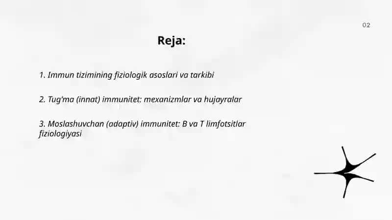 Immun sistema fiziologiyasi 2