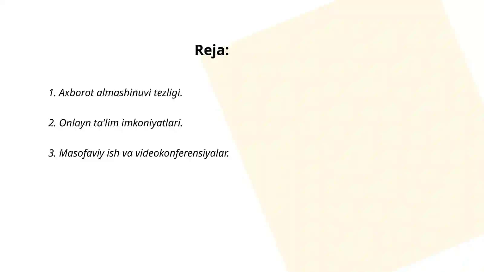 Internet tarmoğining hozirgi kundagi ahamiyati 2