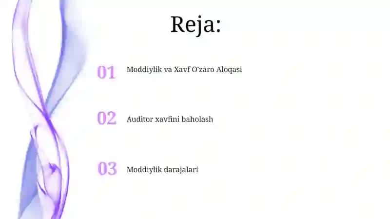 Moddiylik va Xavf O'zaro Aloqasi 2