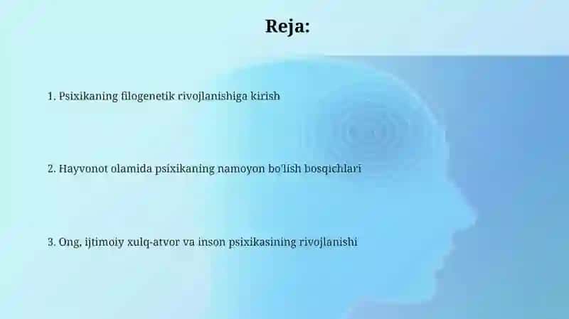 Psixikaning filogenetik taraqqiyoti 2