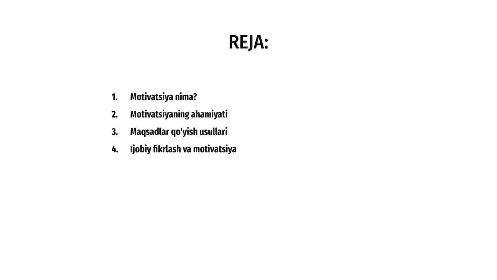 Motivatsiya nima? 2