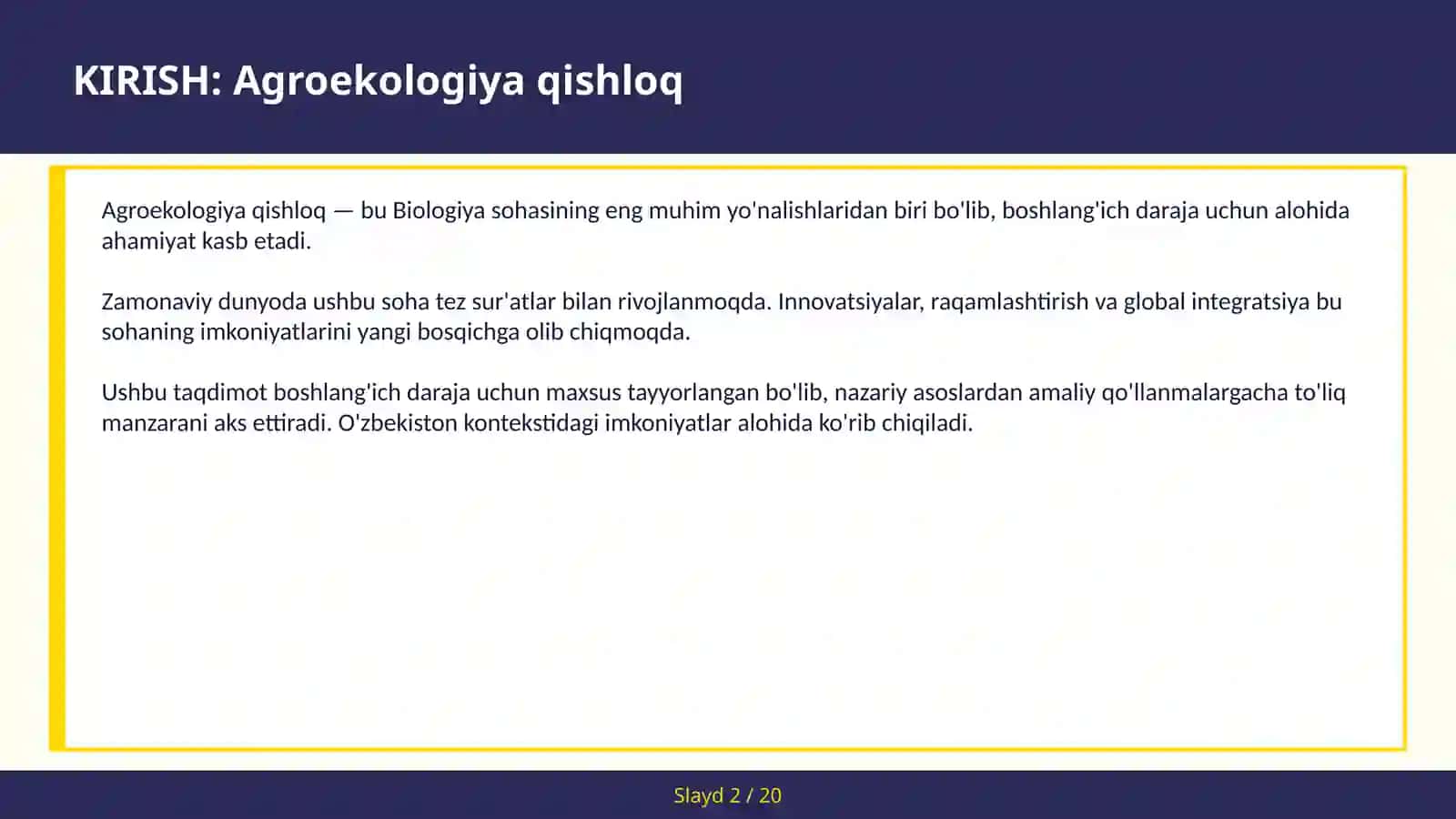 Agroekologiya qishloq 2