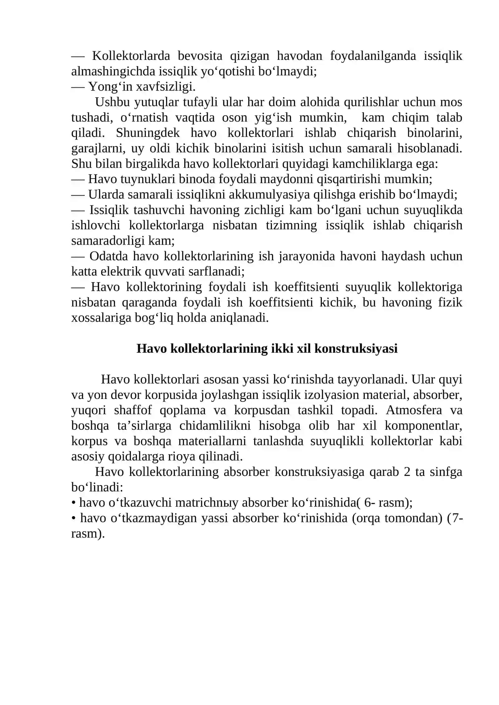 Havo kollektorlari 2