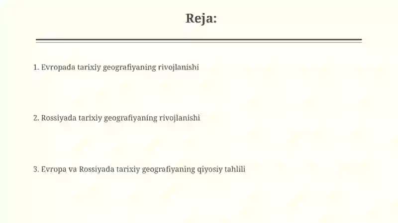 Rossiyada tarixiy geografiyaning rivojlanishi 2