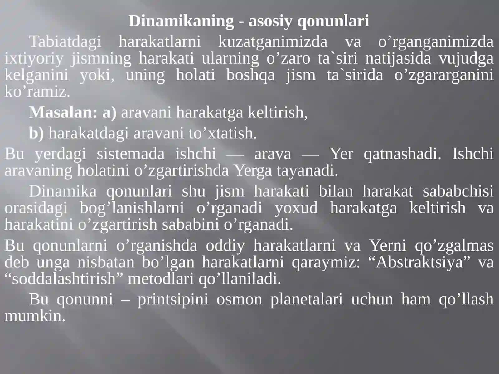 Nyuton qonunlari 2