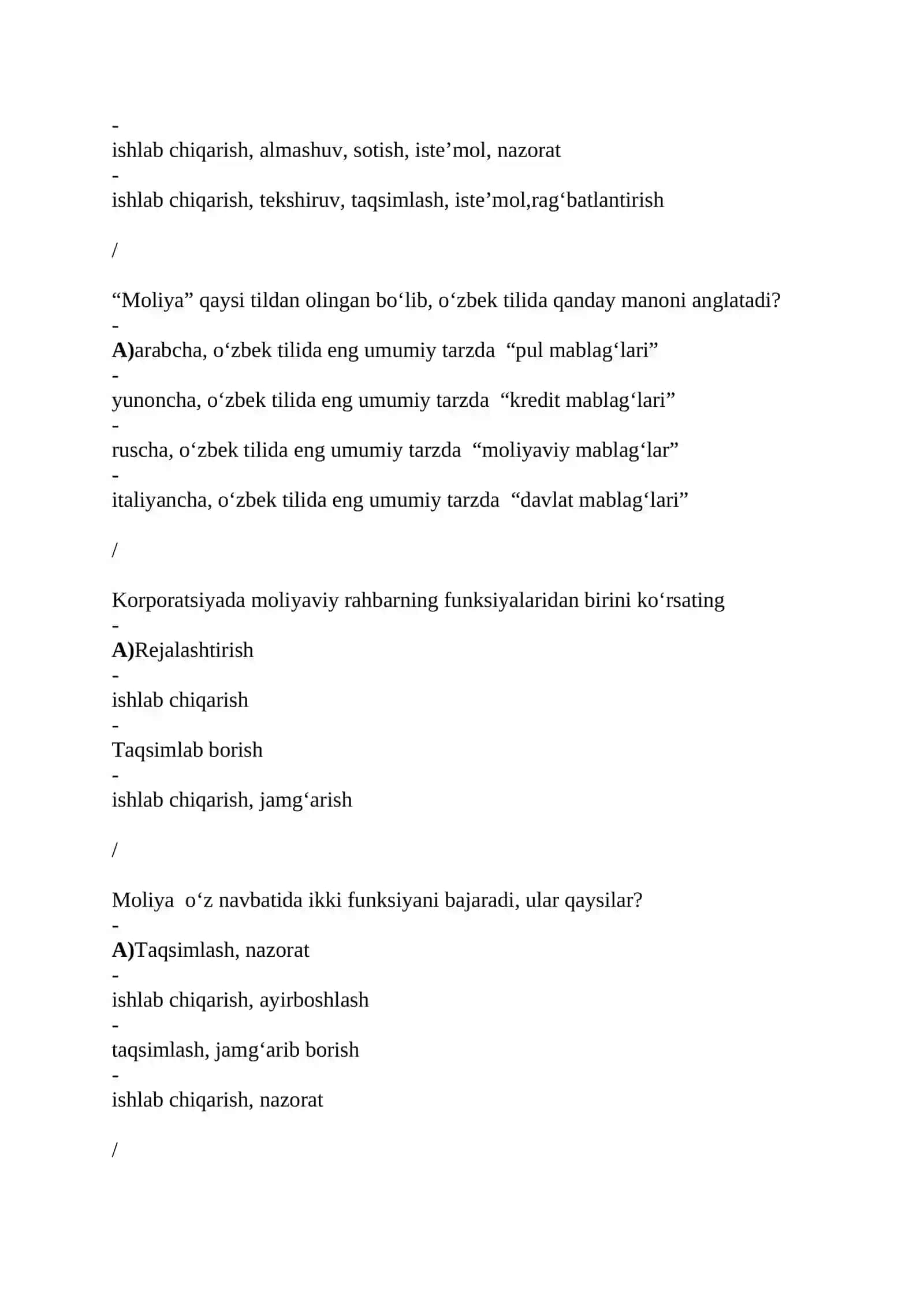 Moliya 2