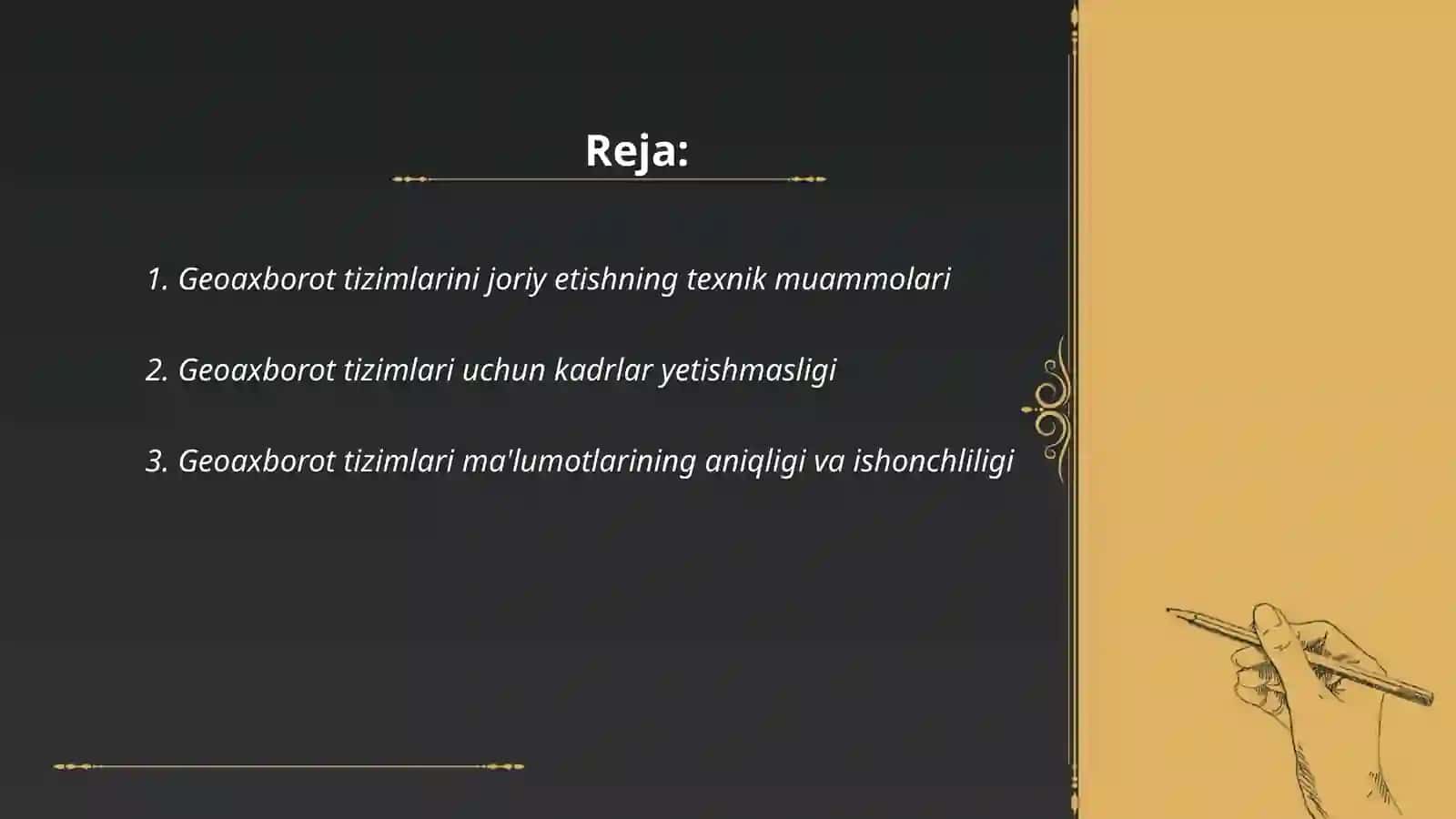 Geoaxborot tizimlarini qoʻllash muammolari 2