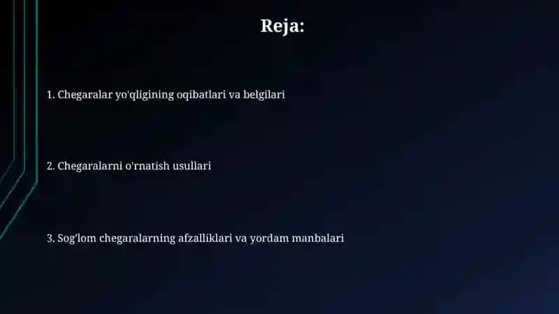 Shaxsiy chegaralarni o'rnata olmaslik 2