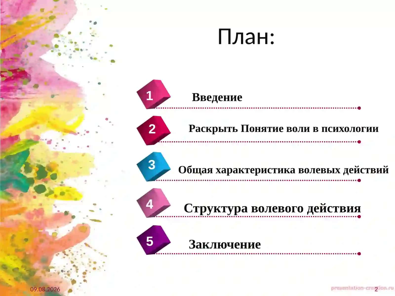 ПОНЯТИЕ ВОЛИ В ПСИХОЛОГИИ 2