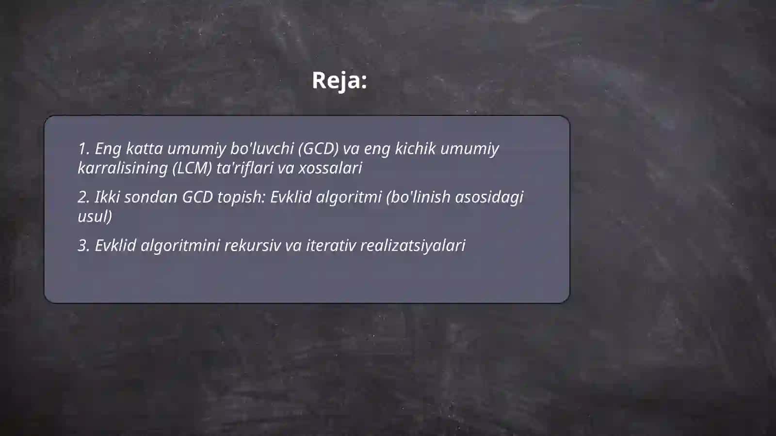 Toshova Oltinoyning Matematika va Uni Oʻqitish Metodikasi 2